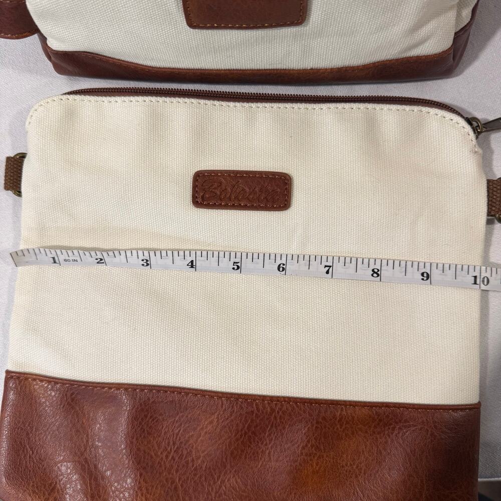 Bolosta Canvas Weekender Duffle Bag Shoe Compartment Travel Overnight Tote - Picture 4 of 12